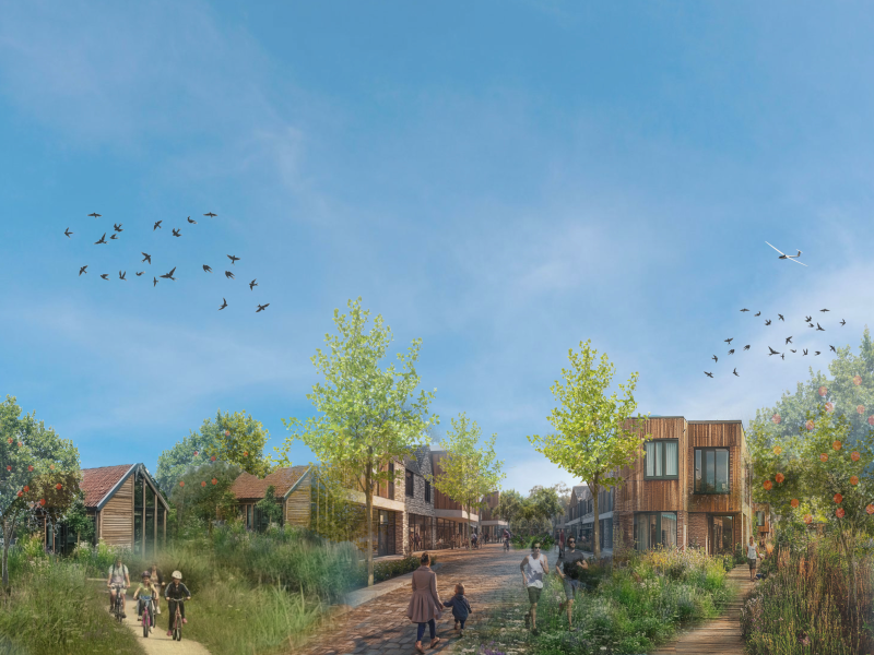 Nieuwe woonwijk in Dronten-zuid