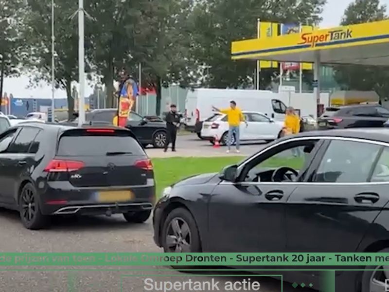 SuperTank viert twintigjarig jubileum met stuntprijzen aan de pomp (met video)