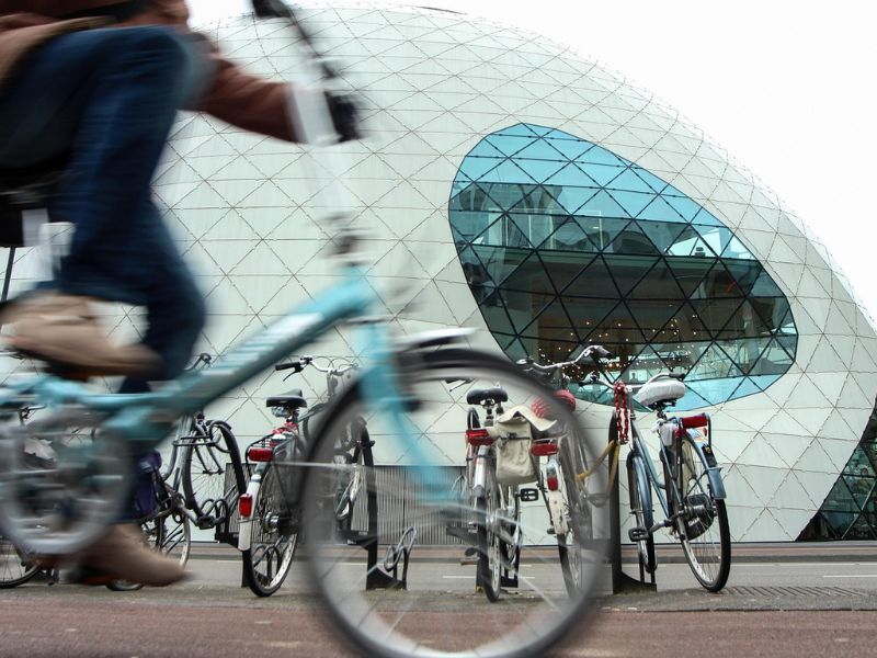 Dronten in middenmoot bij fietsgebruik naar werk