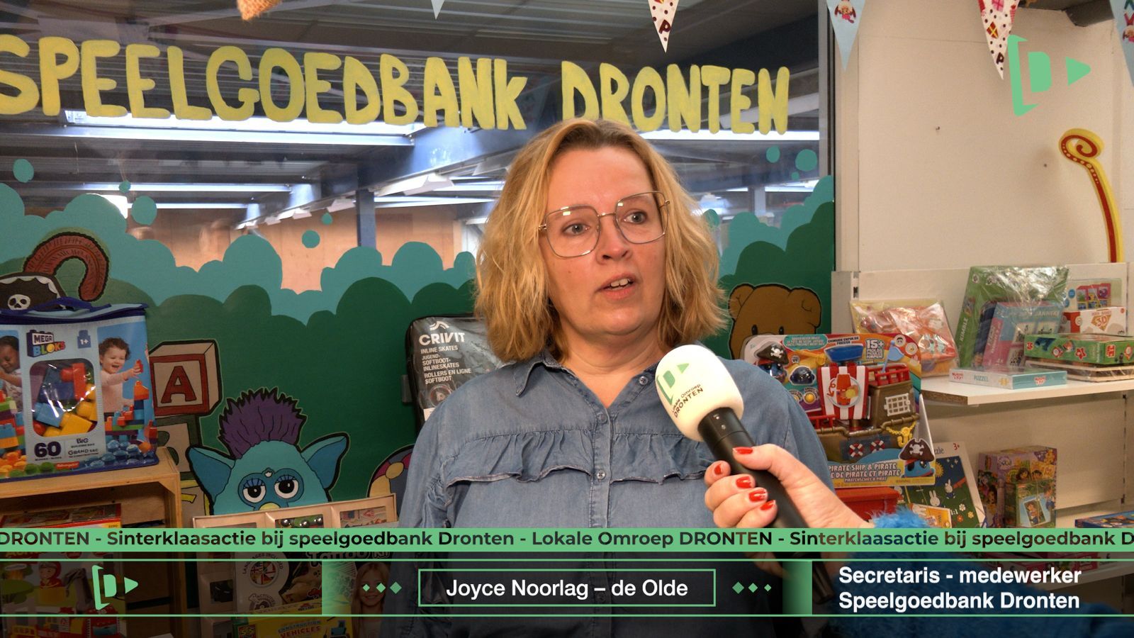 Sinterklaasactie bij Speelgoedbank Dronten (video)