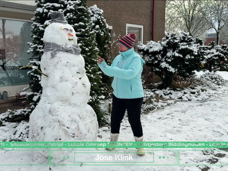 Wie maakt de mooiste sneeuwpop?