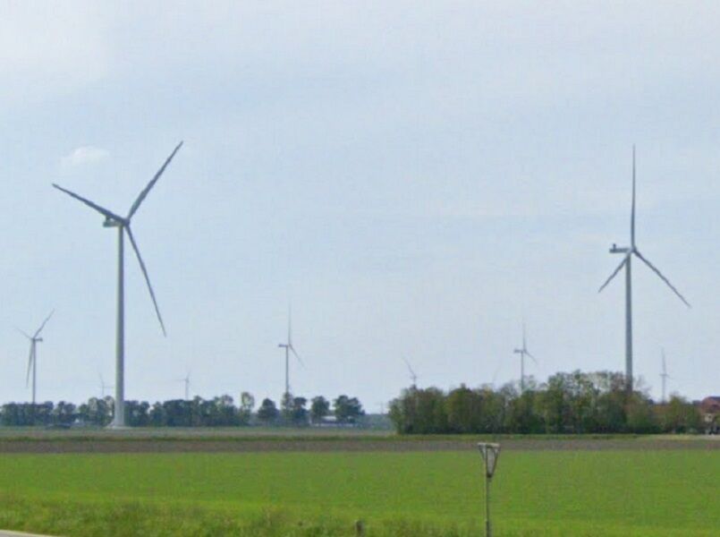 Windmolens bij Swifterbant.