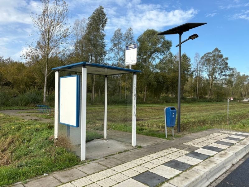 Nieuwe verlichting bij bushaltes in buitengebied