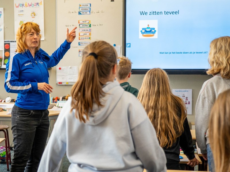 Kinderen De Branding doen mee aan beweegprogramma Gezond i(S)Cool