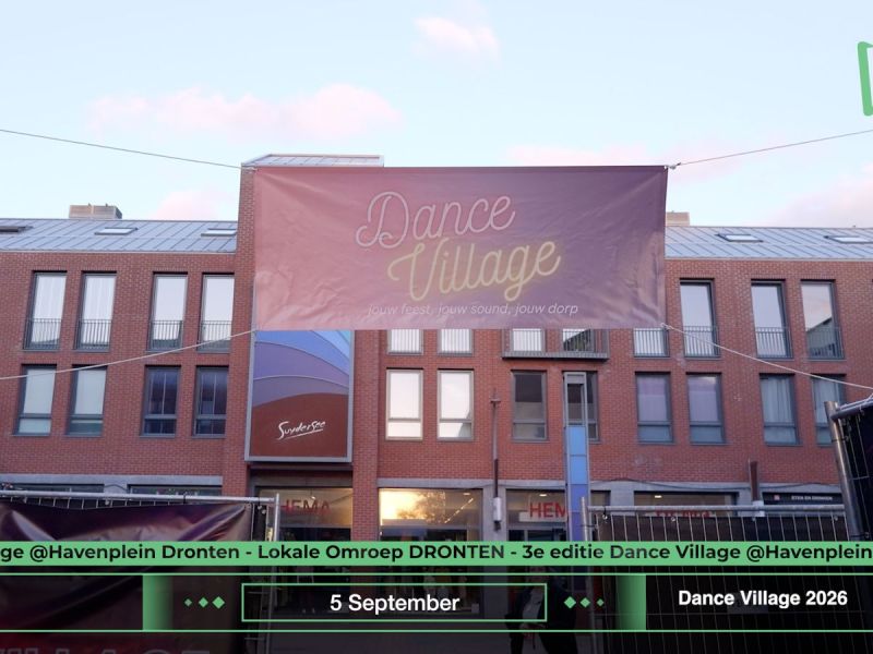 Dance Village brengt festivalsfeer naar het centrum van Dronten