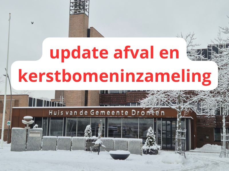 De afvalinzameling komt weer op gang