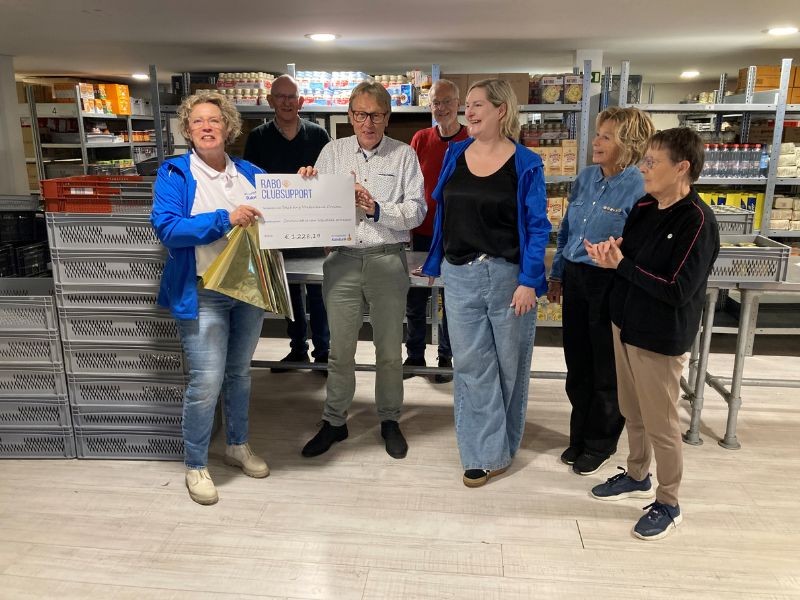 Voedselbank Dronten ontvangt 1.228 euro via Rabo ClubSupport