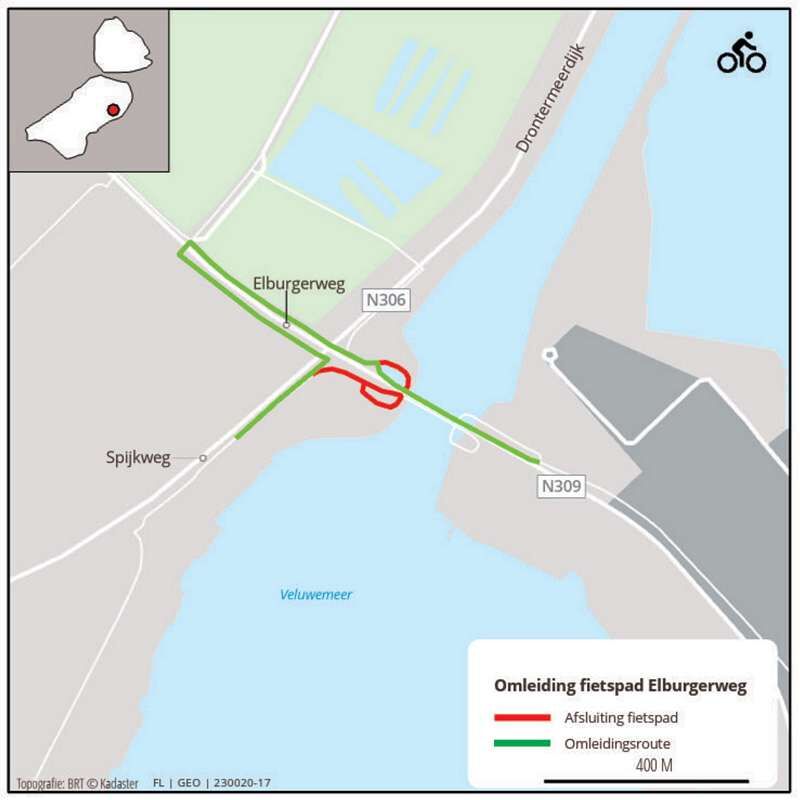 tn 17 fietspad Elburgerweg Zuid